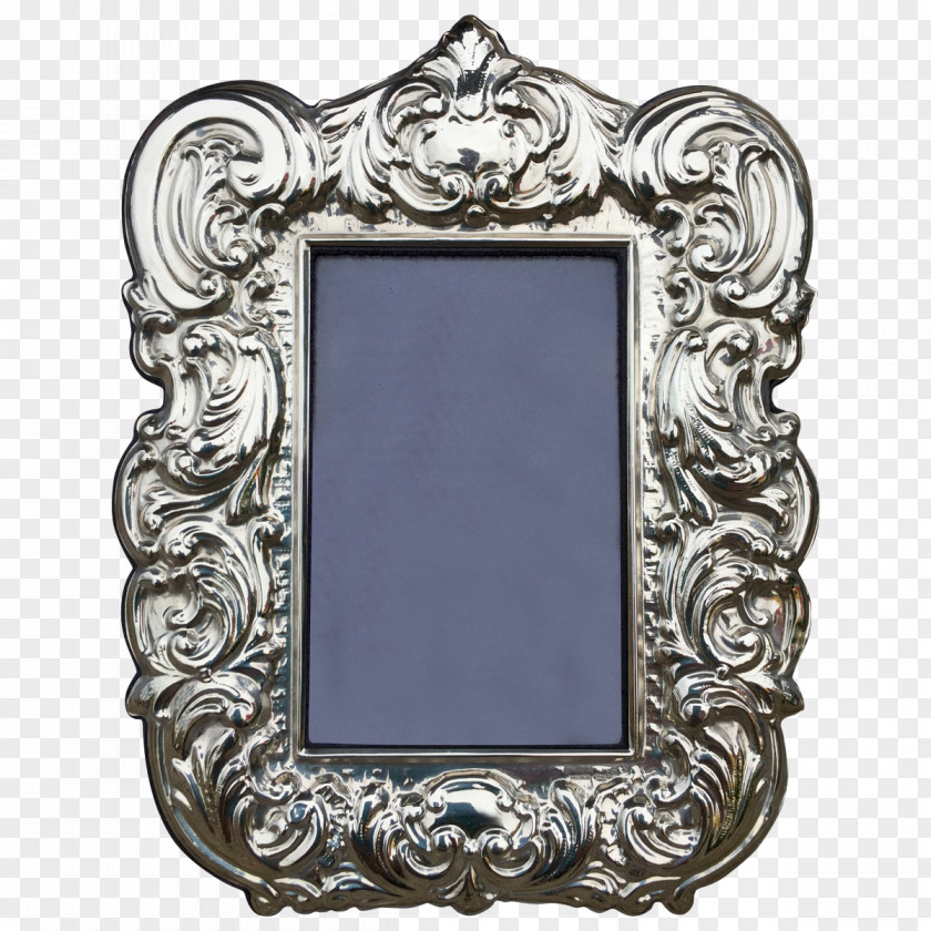 Silver Picture Frames Rectangle PNG