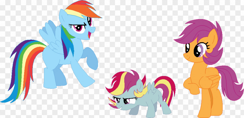 December 30 1966 Pony Scootaloo Rainbow Dash Apple Bloom Parent PNG