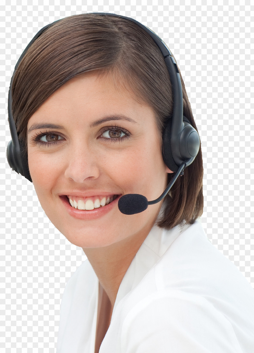 Female Customer Service Representative Call Centre Technical Support PNG