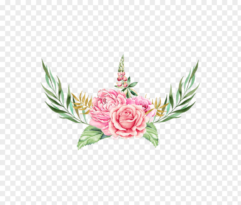 Peony Bouquet Flower Art Watercolor PNG