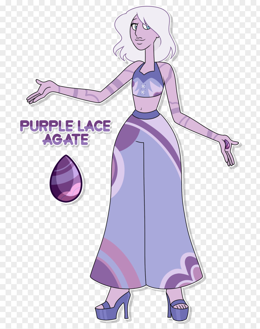 Purple Agate Gemstone Lilac Blue PNG