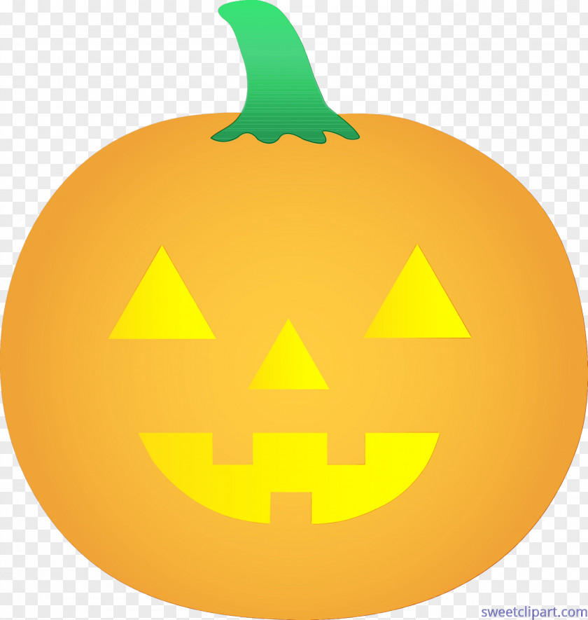 Smile Plant Halloween Pumpkin Cartoon PNG