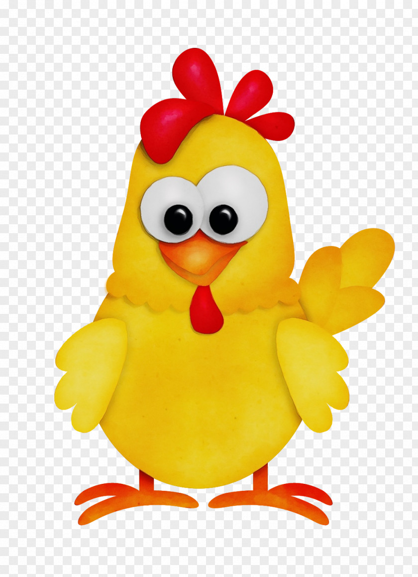 Chicken Rooster Yellow Toy Cartoon PNG