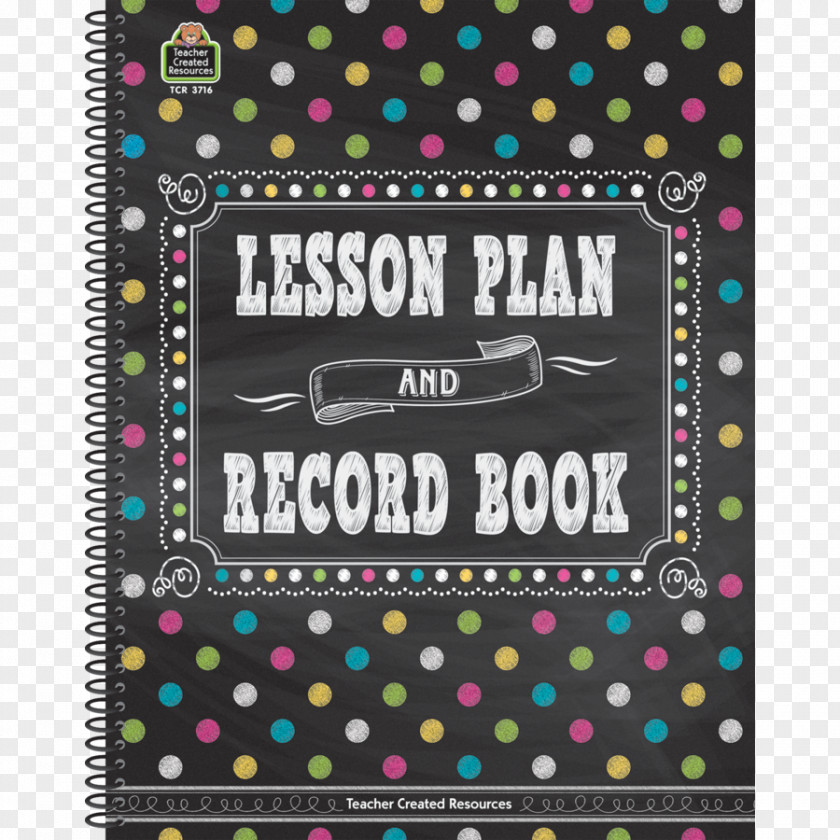 Teacher Lesson Plan & Record Book Chalkboard Brights And Student PNG
