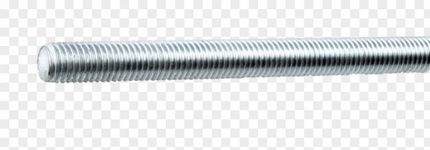 Threaded Rod Fastener Steel Cylinder PNG