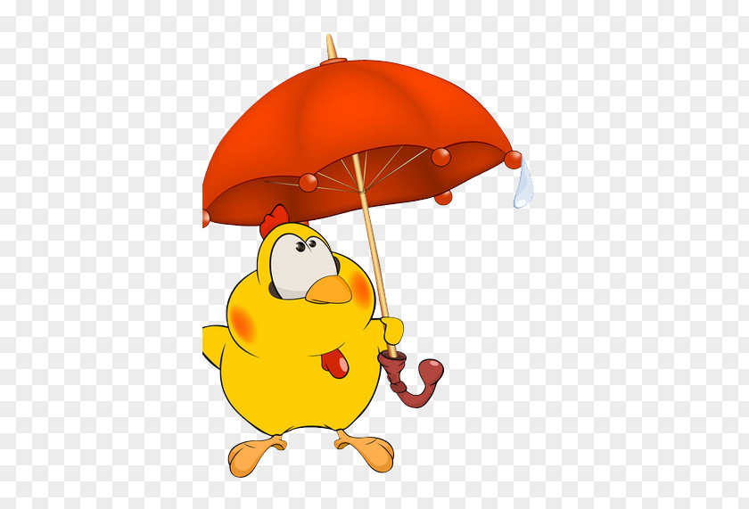 Umbrella Chicken Cartoon Stock Photography Royalty-free PNG