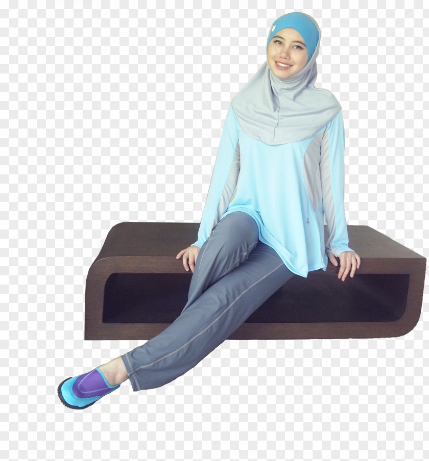 Woman Hijab Tops Pants Outerwear PNG