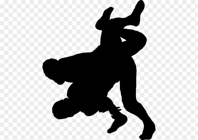 Wrestling Professional Silhouette Clip Art PNG