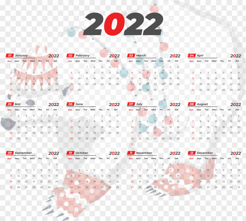 2022 Yeary Calendar 2022 Calendar PNG