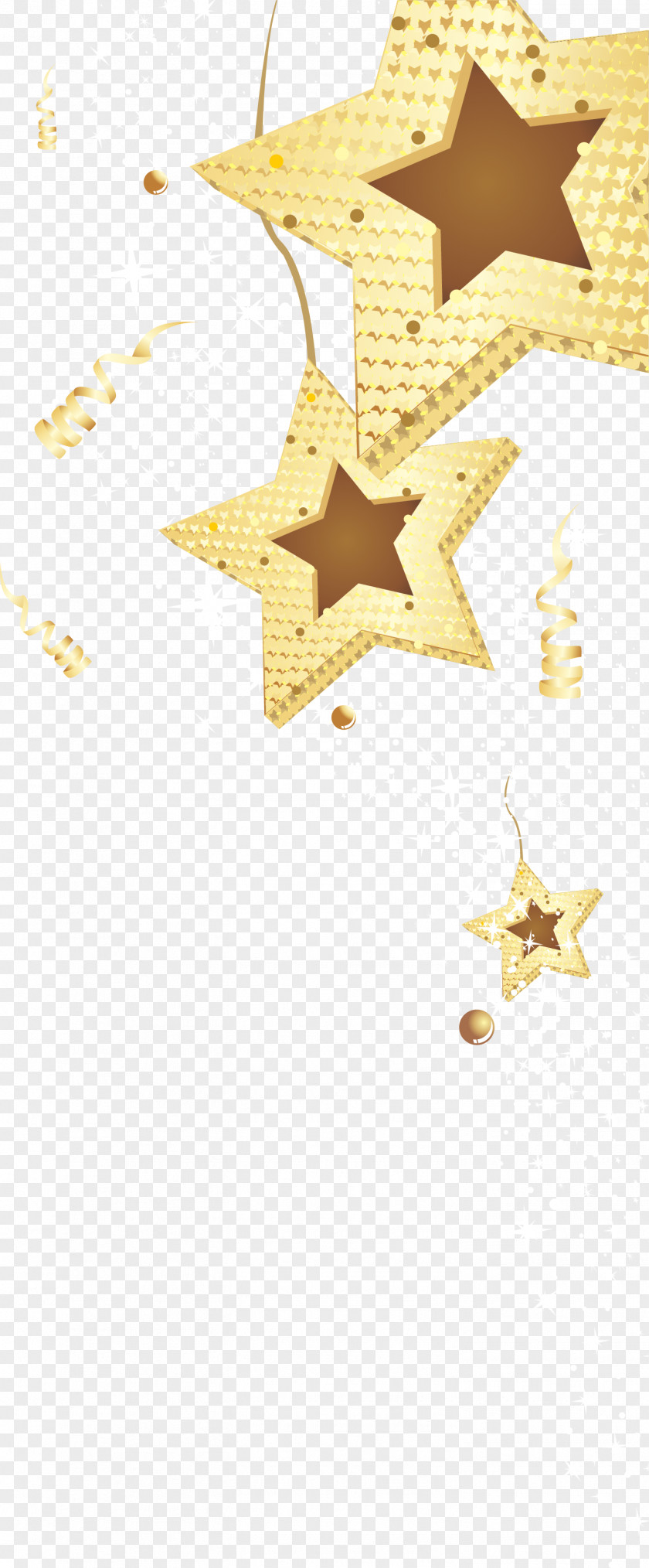 Cartoon Brown Star PNG