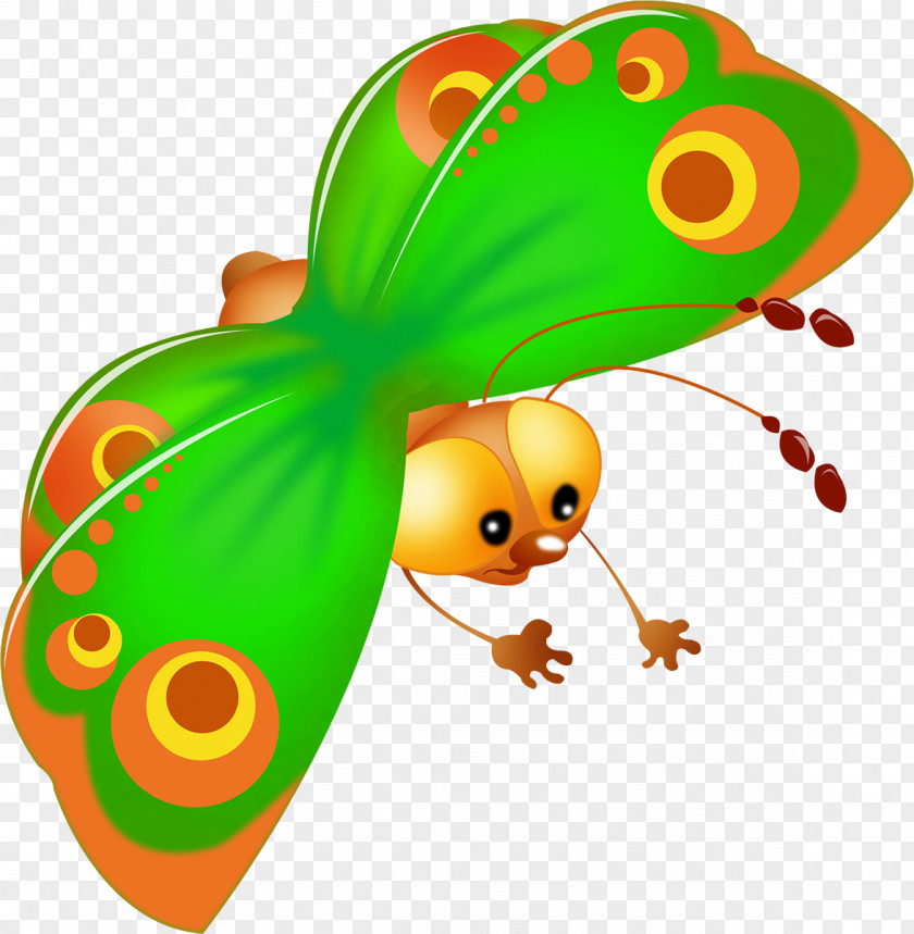 Cartoon Cat Butterfly Insect Clip Art PNG