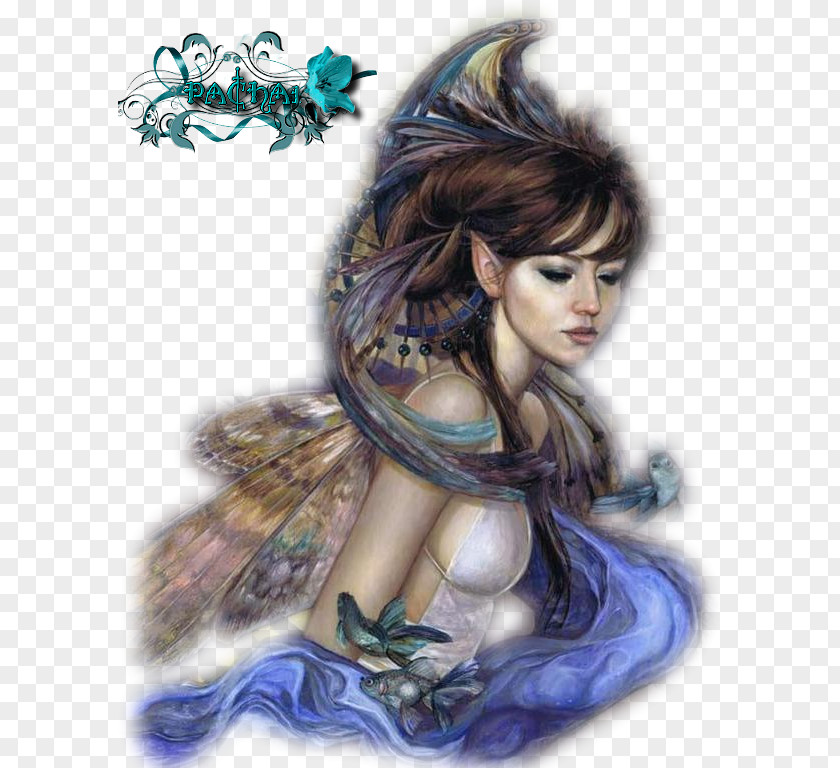 Fairy Artist Painting PNG