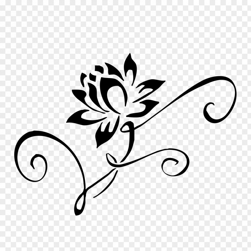 Henna Tattoo Nelumbo Nucifera Flower PNG