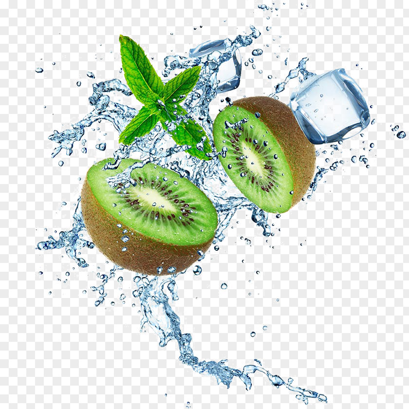 Ice Kiwi Juice Auglis Kiwifruit Water PNG