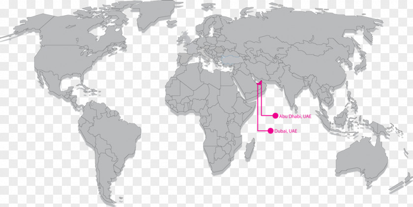 Middle East Fraser Island World Map Globe PNG