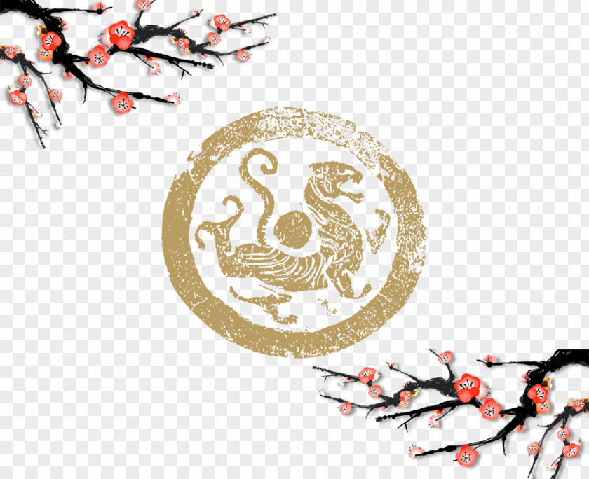 Plum Blossom Totem Common PNG
