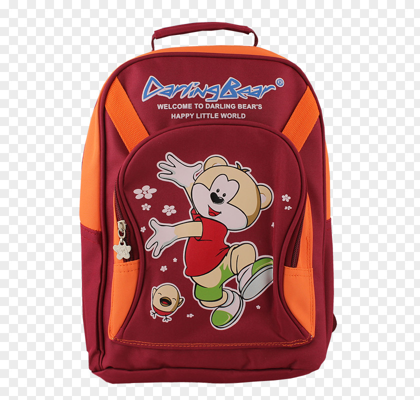 Schoolbag Baggage Backpack Maroon PNG