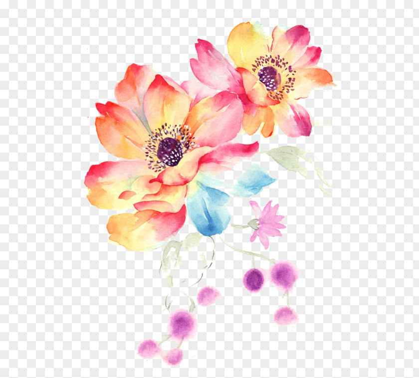 Watercolor Wedding MacBook Pro Laptop Flower Painting PNG