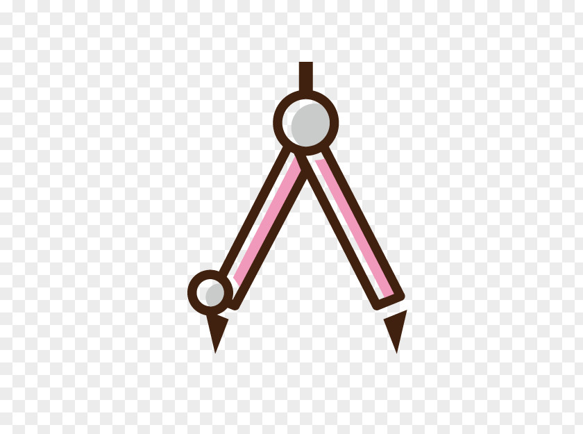 Cute Cartoon Compasses Compass Drawing Illustration PNG