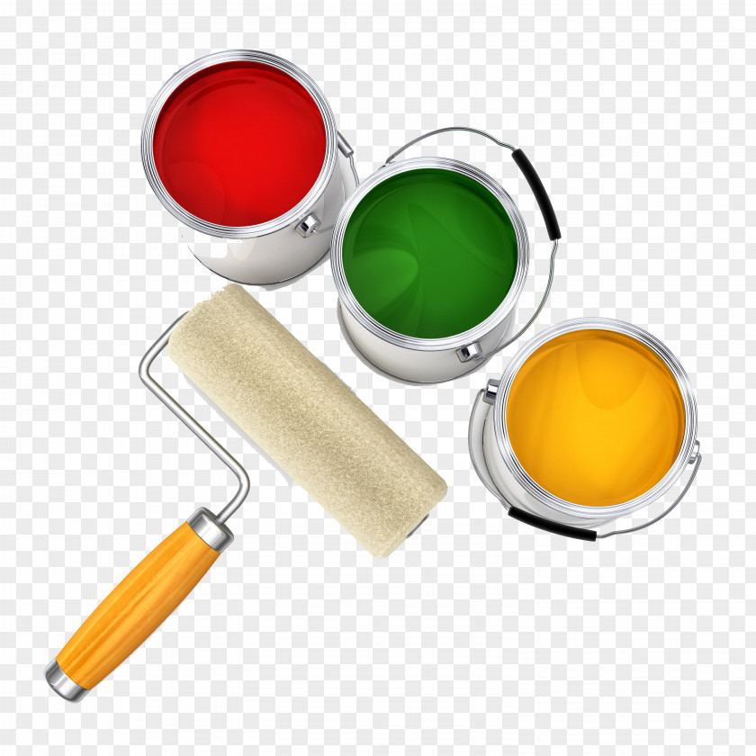 Paint Bucket Roller House Painter And Decorator Spray Painting Stripper PNG