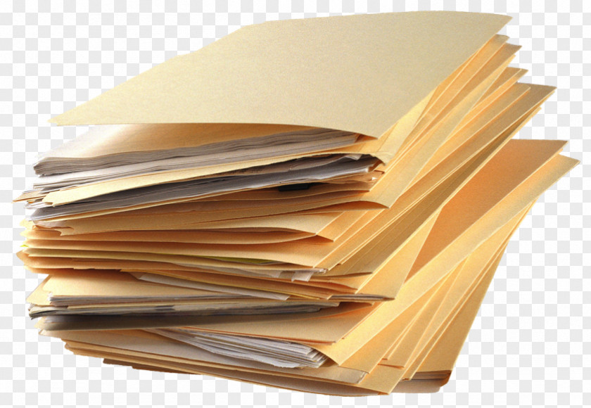 Paper Document Management System File Folders PNG