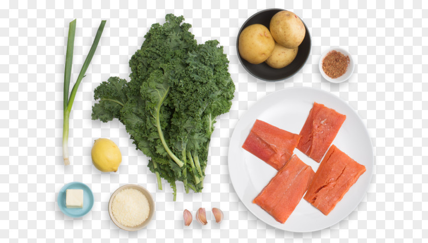 Seared Salmon Greens Vegetarian Cuisine Food Recipe Ingredient PNG