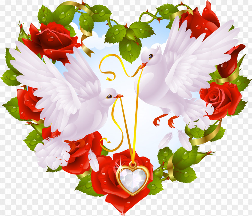 Wedding Lovebird Parrot Desktop Wallpaper PNG