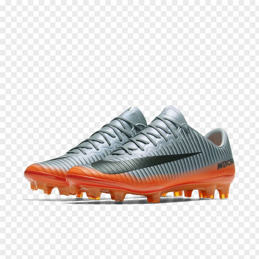 White Nike Mercurial Vapor XI CR7 Firm-Ground Football BootWhite CleatAll Jordan Shoes Numbers Boot PNG
