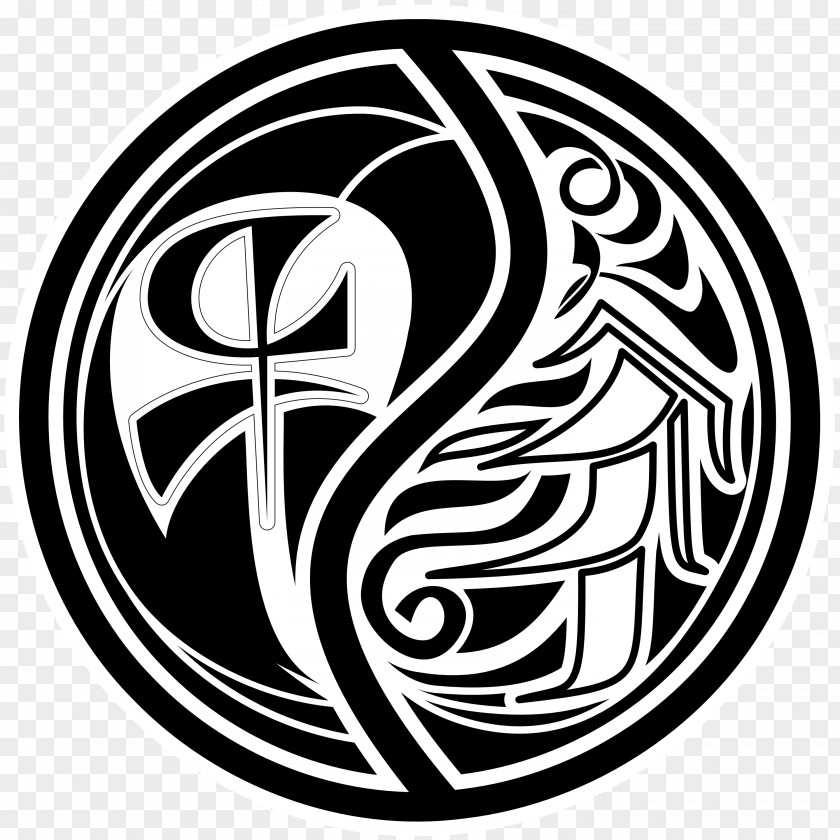Circle Logo Character Rim Font PNG