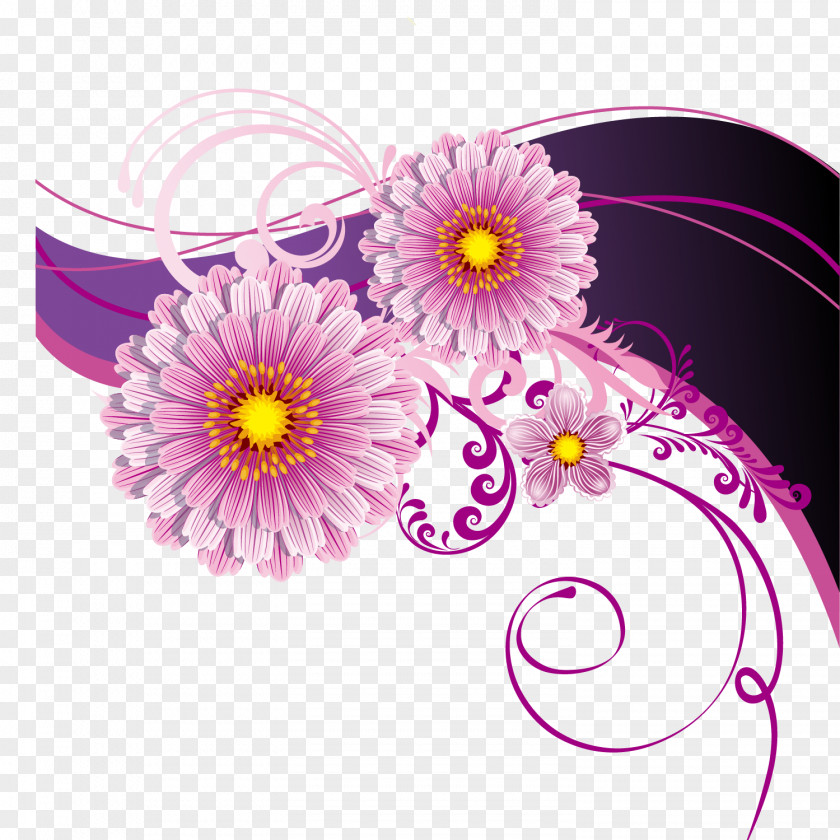 Flower-wrapped Flower Rat Vector Material PNG