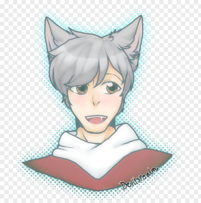 Kitten Whiskers Cat Ear Smile PNG