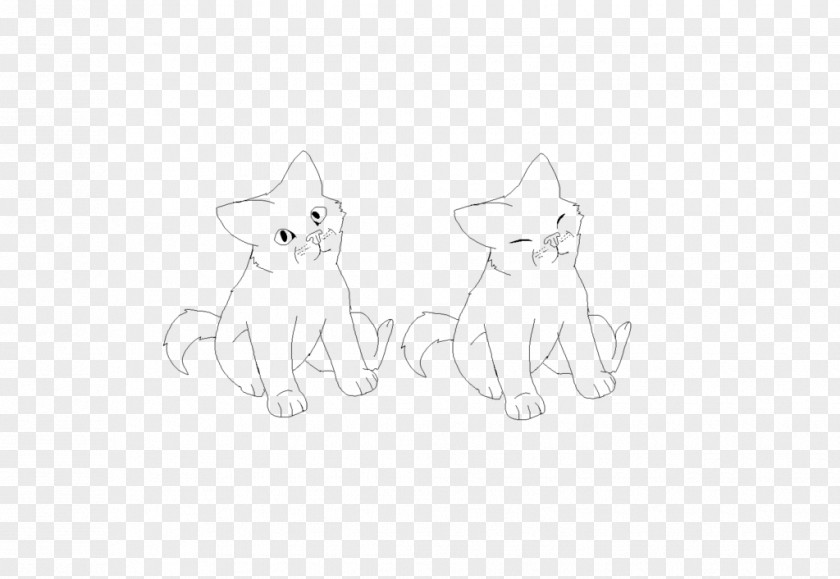 Lineart Whiskers Cat Dog Paw Sketch PNG