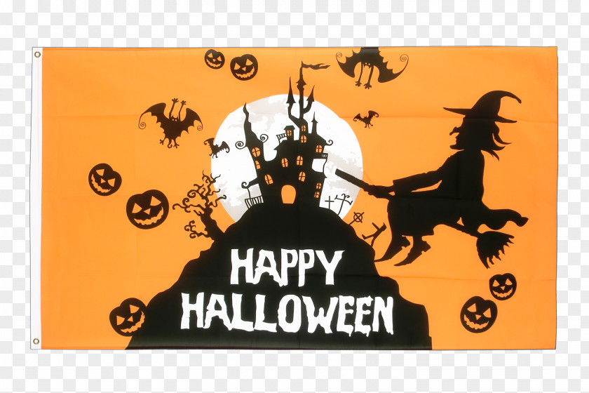 Orange Flag Megacom-ik Halloween Party Banner PNG