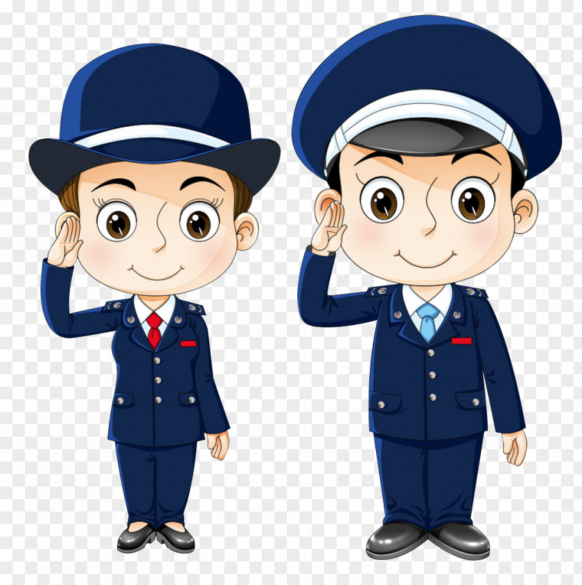 Cartoon Police Officer Public Security PNG