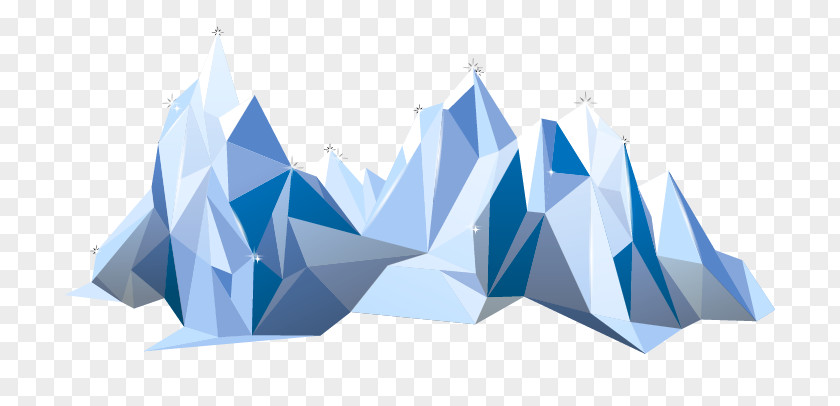 Iceberg Euclidean Vector Polygon PNG