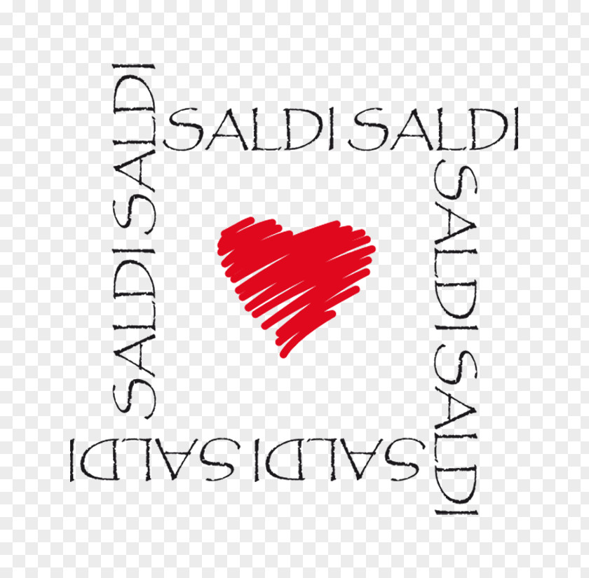 Saldi Red Display Window Opruiming Vetrofania Heart PNG