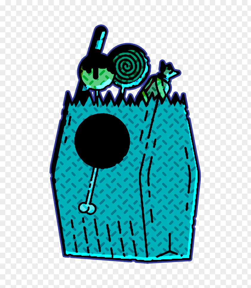 Turquoise Sweetmeats Icon Bag Candy Creepy PNG