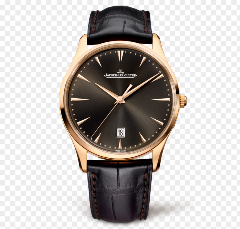 Watch Jaeger-LeCoultre Master Ultra Thin Moon Strap Gold PNG