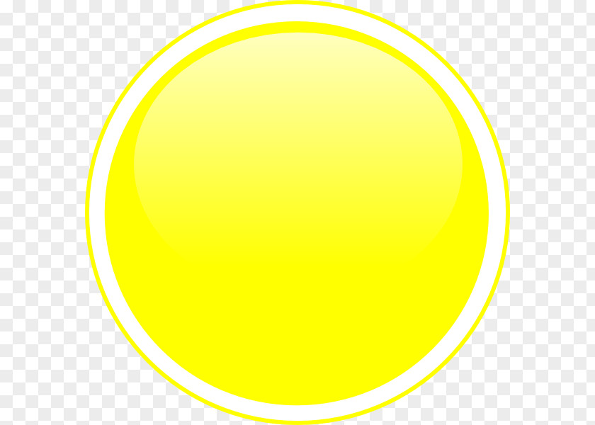 Glossy Yellow Circle Clip Art PNG