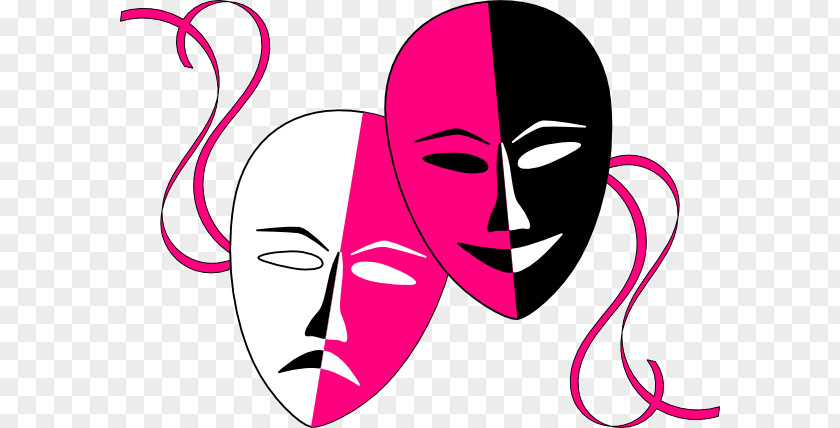Mask Cliparts Theatre Drama Comedy Clip Art PNG