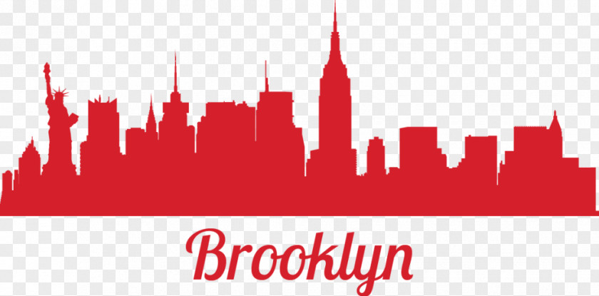 Painting New York City Skyline Wall Decal Sticker PNG