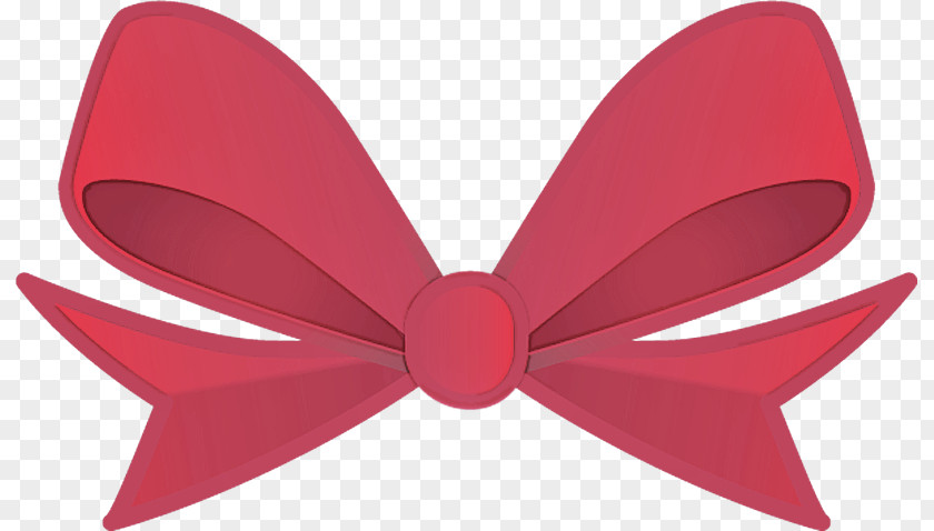 Red Ribbon Pink Butterfly Moths And Butterflies PNG