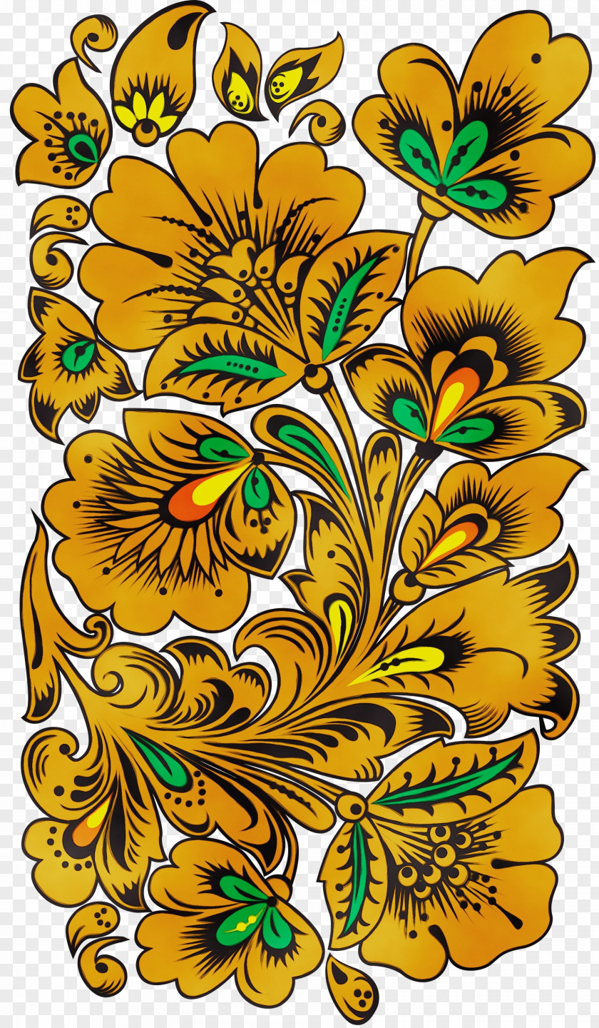Symmetry Wildflower Floral Design PNG