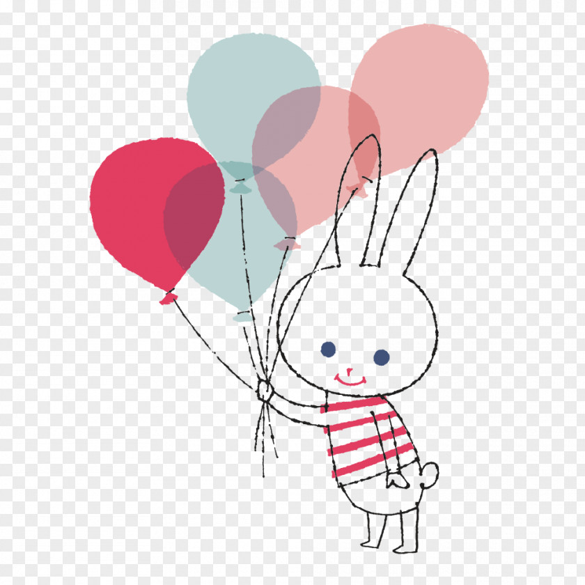 Temporary Tattoos Rabbit Abziehtattoo Balloon PNG