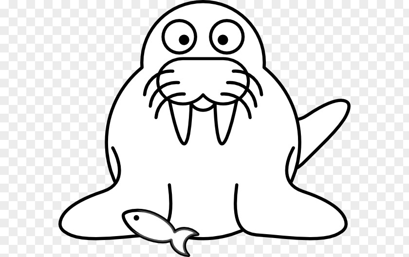 Walrus Cartoon Drawing Clip Art PNG