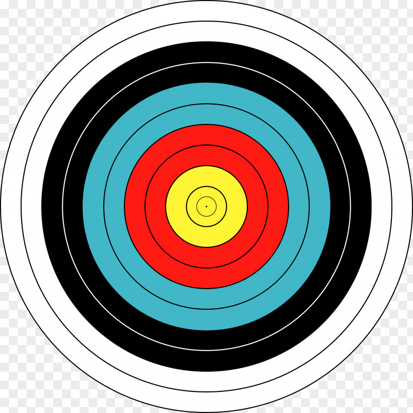 Picture Of Bullseye Target Archery Shooting Clip Art PNG