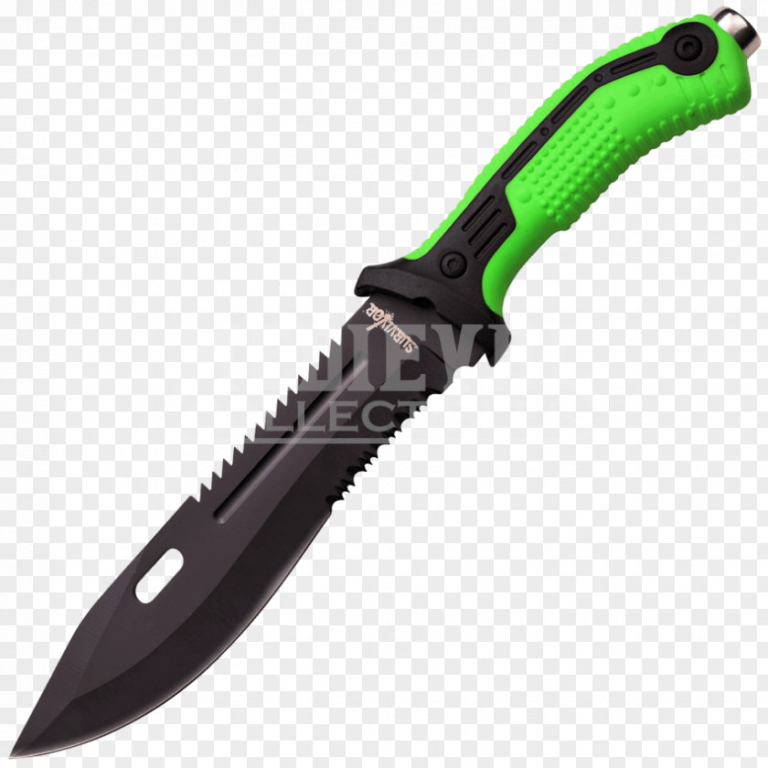 Serrated Survival Knife Blade Gadget PNG