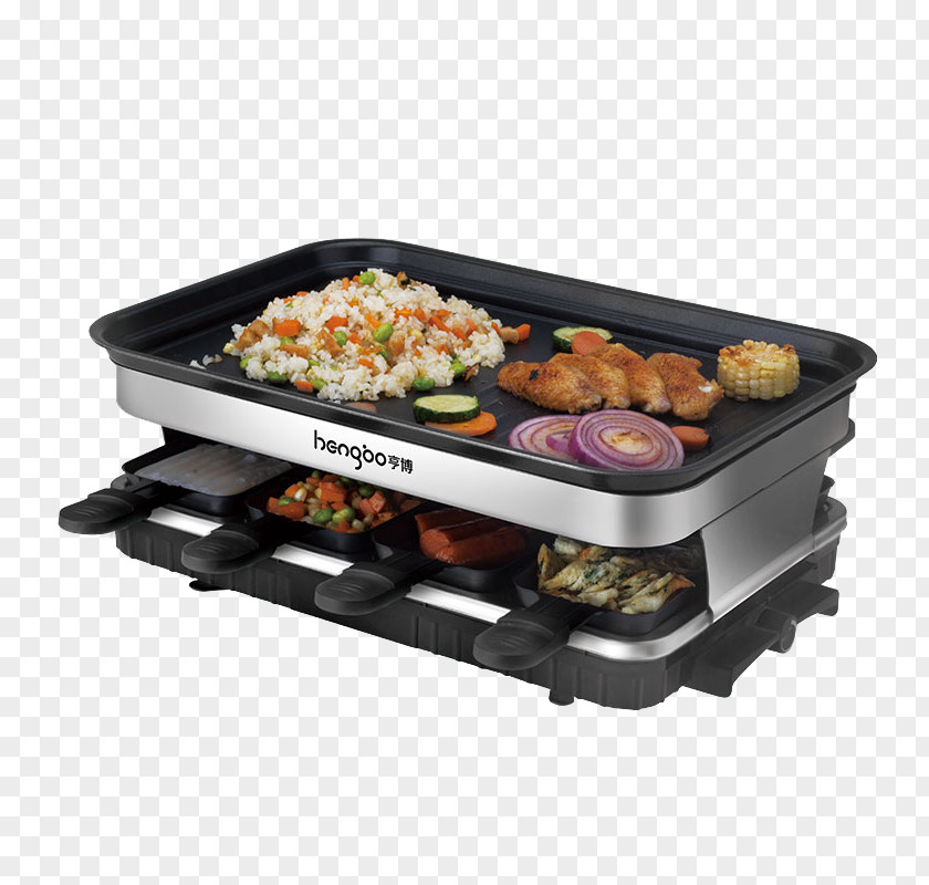 Smoking Double Electric Oven Churrasco Barbecue Raclette Korean Cuisine Grilling PNG