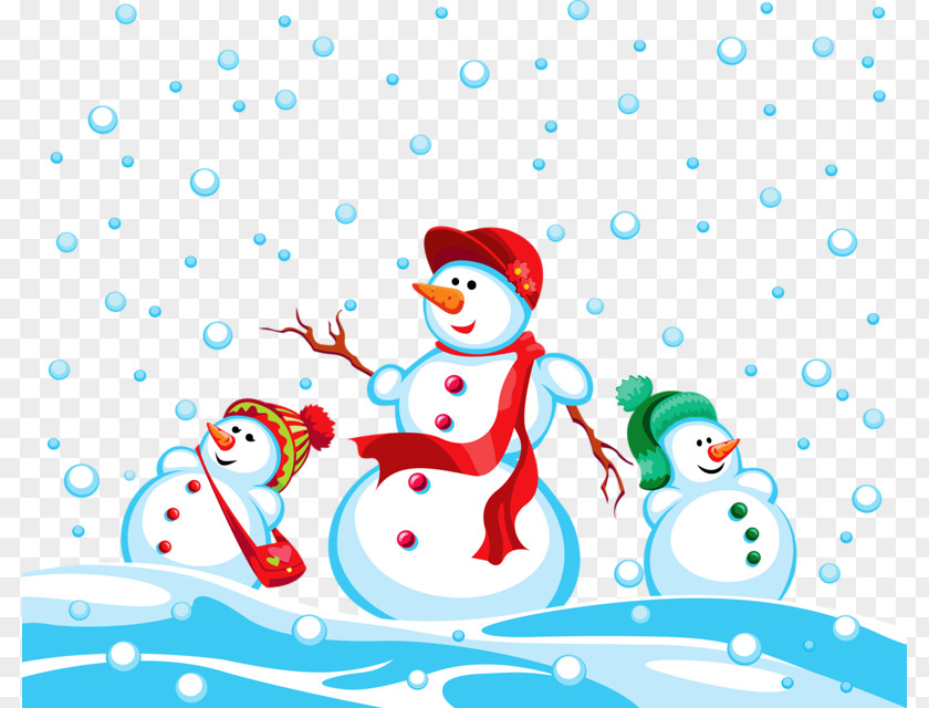 Winter Snowman Christmas White Hat Wallpaper PNG