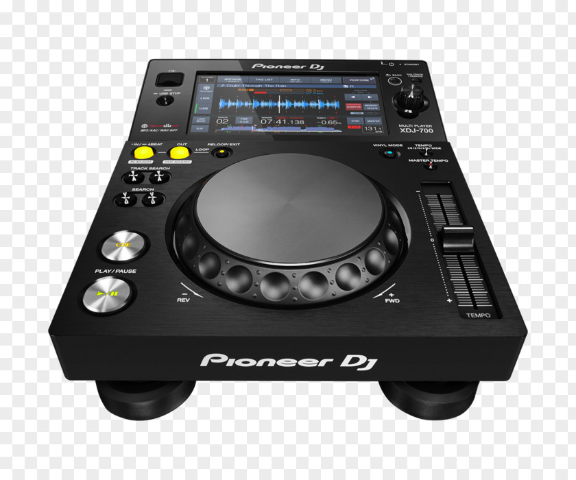Pioneer XDJ-700 CDJ DJ Disc Jockey Digital Media Player PNG
